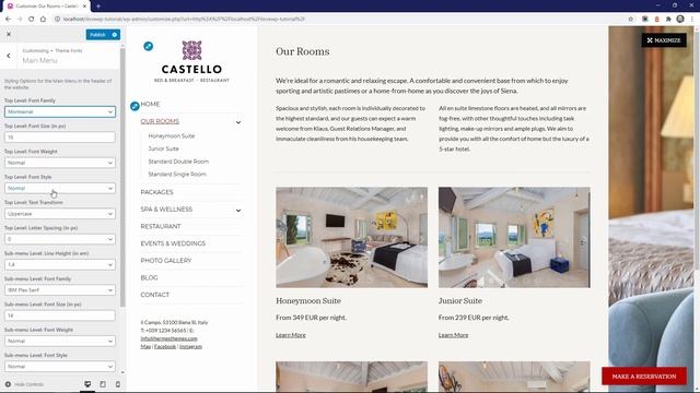 How to Change Fonts in Castello Hotel WordPress Theme смотреть онлайн