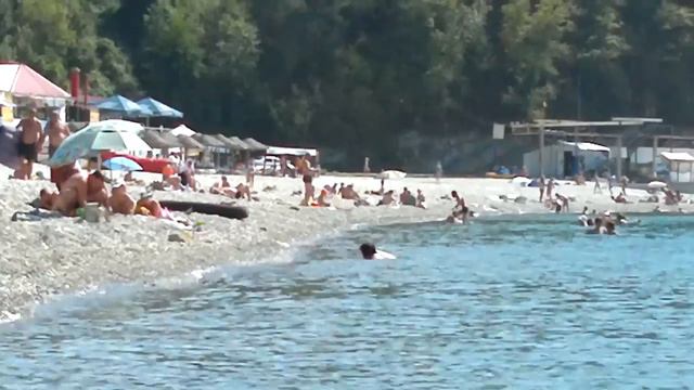 Поселок Новомихайловский пляж турбазы Приморская смотреть онлайн