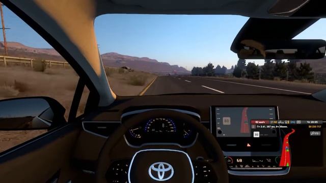 American Truck Simulator (v1.42) / Toyota Corolla 2020 / ТАКСУЕМ ПО АМЕРИКЕ / ГДЕ КЛИЕНТЫ??? смотреть онлайн