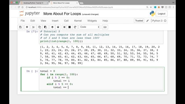 More About For Loops in Python & Solutions to the Last 2 Problems (Python Tutorial #7) смотреть онлайн