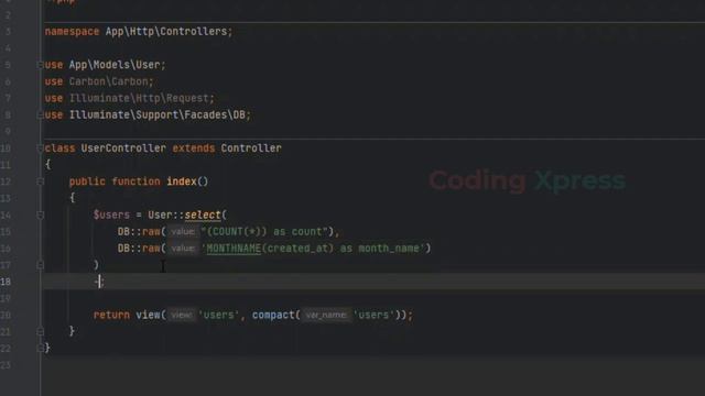 How to Get Month Wise Data in Laravel | Coding Xpress смотреть онлайн