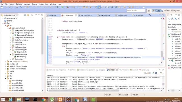 Android Tutorial for beginners|Add Data to Shopping Cart - PHP and insert statement of MySql. смотреть онлайн