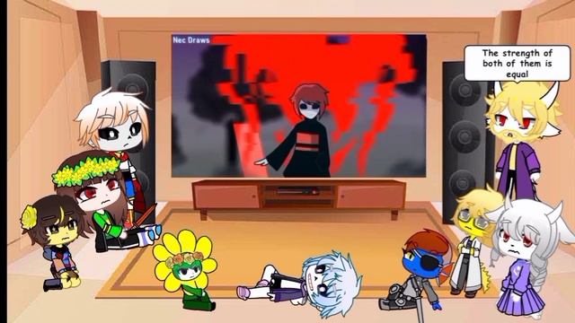 Undertale reacts to X!Chara vs Player [Animation] смотреть онлайн