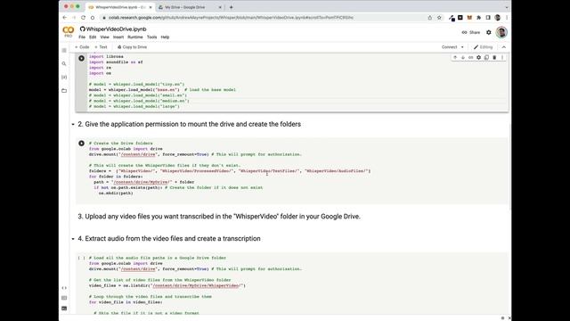 How to create amazing transcriptions for videos in a Google Drive folder with OpenAI's Whisper. смотреть онлайн