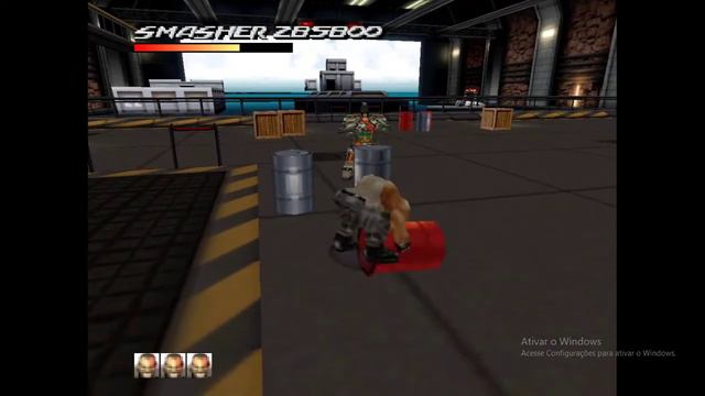 Fighting Force 64 - Boss Fight Vulkan Level 6.3 смотреть онлайн