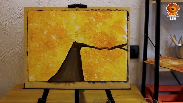 Как нарисовать осеннее дерево / How to draw an autumn tree смотреть онлайн