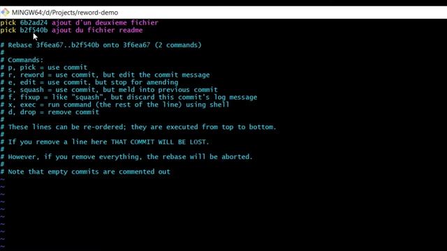 Git rebase - Reword : Modifier le message de n'importe quel commit смотреть онлайн