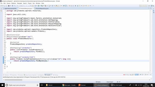 API REST com Spring Boot - parte 3: Implementando os métodos GET e POST смотреть онлайн