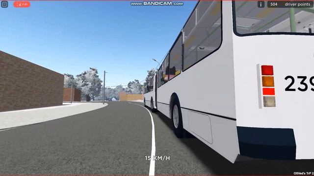Поїздка на тролейбусі ЗіУ-10, борт. 2393, маршрут 9 (повний). Гра TRP (Roblox) смотреть онлайн