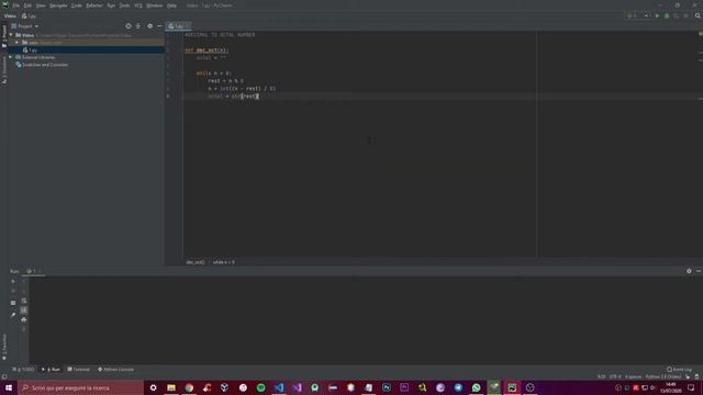Convert Decimal Number into Octal Number - PyCharm Python - Tutorial #39 смотреть онлайн