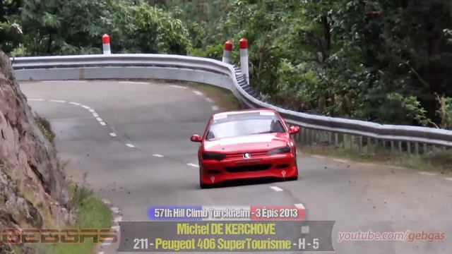 Peugeot 406 SuperTourisme - Michel DE KERCHOVE - HILL CLIMB - 2013 - Turckheim-Trois Epis смотреть онлайн