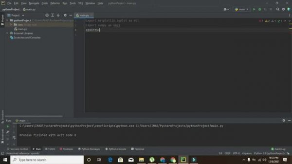 how to make a plot in python | how to draw/make a graph in pycharm