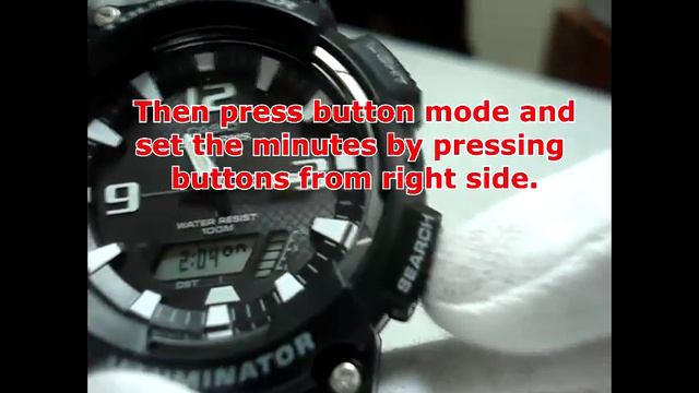 Setting AQ-S810W Alarm mode manual смотреть онлайн