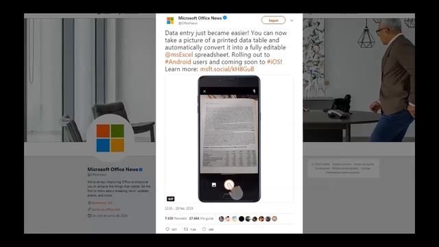 NUEVA CARACTERÍSTICA DE EXCEL 2019 - ANDROID смотреть онлайн