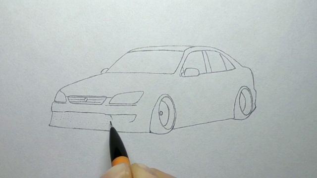 How To Draw A TOYOTA ALTEZZA 1999 / Drawing Lexus Is200 2005 Stance / Lexus Is 300