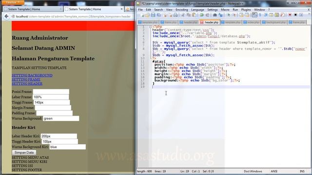 Membuat Sistem Template - 16 - CSS Header Kiri dan Kanan - PHP, MySQL, CSS Tutorial Seri смотреть онлайн