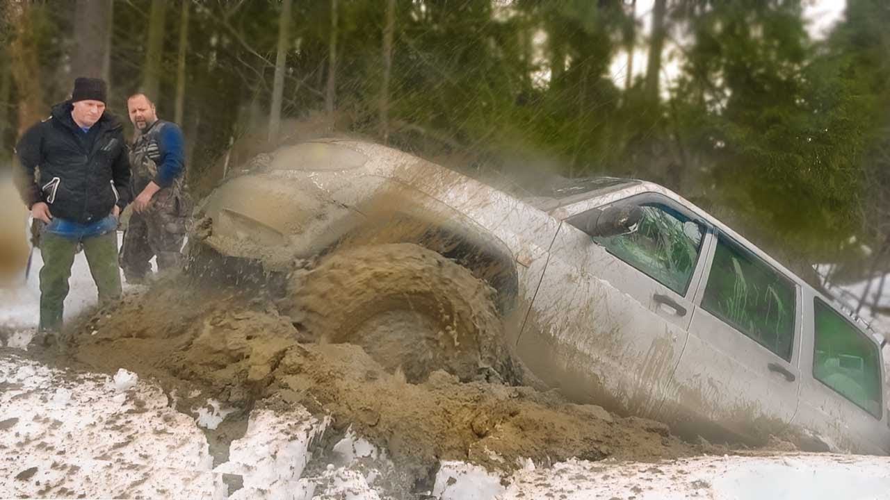 OFF ROAD Что может Уаз Патриот с двигателем от BMW Заруба Уазов и Suzuki Jimny на зимнем бездорожье смотреть онлайн
