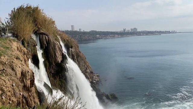 Январская прогулка на водопад Нижний Дюден в Анталии, Турция... смотреть онлайн
