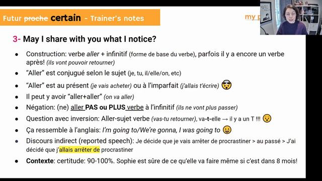 French verbs for beginners | NEAR FUTURE - FUTURE PROCHE - Neurolanguage® grammar lesson смотреть онлайн