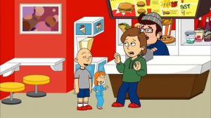 Classic Caillou And Rosie Misbehave At Burger King/Grounded