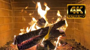 Камин , релакс и треск березовых дров в костре.