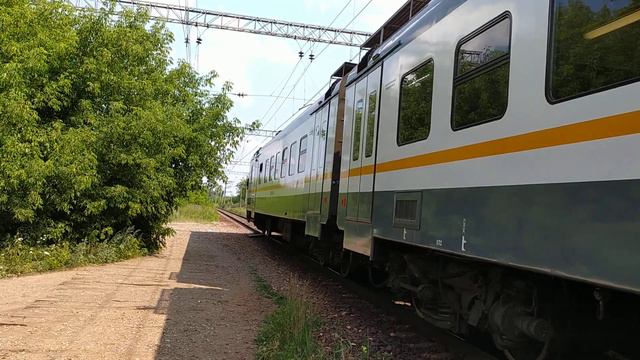 Электропоезд ЭП2Д-0116 ЦППК платформа Орудьево 10.07.2021 смотреть онлайн