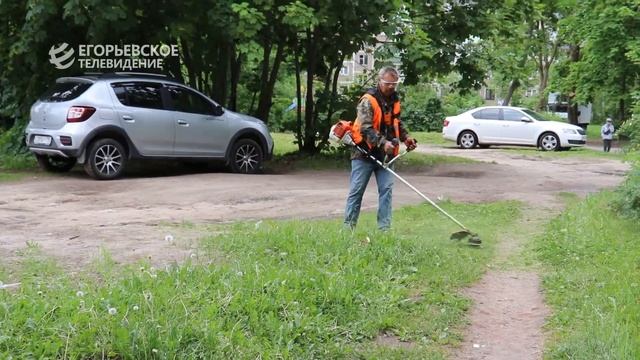 Скос травы в Егорьевске смотреть онлайн