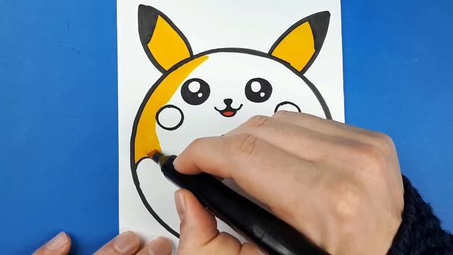 Pikachu Çizimi - Donut Çizimi - Kolay Çizimler - Sevimli Resim Çizimleri