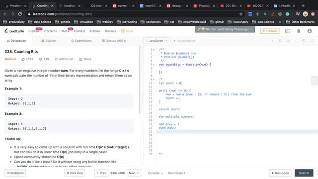 leetcode.338 - Counting Bits смотреть онлайн