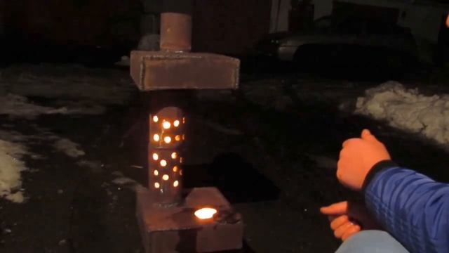 Самодельная печка на отработанном масле смотреть онлайн