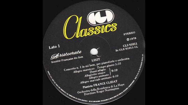 France Clidat Roger Norrington the Hague residentie orchestra Franz Lizt piano concerto no 1 1975 смотреть онлайн