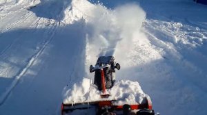 мотоблок агро с штатным заводским снежным ротором