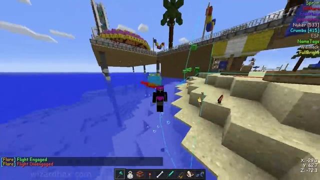 Minecraft - Flare Hacked Client 1.7.10 - 1.7.2 - WiZARD HAX смотреть онлайн