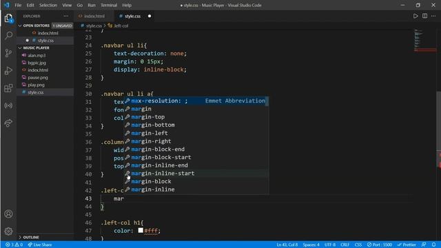 How To Make A Music Player Using Html Css and Javascript | Step By Step Tutorial смотреть онлайн
