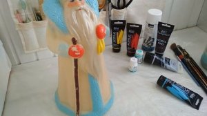 РЕСТАВРАЦИЯ ПЛАСТМАССОВОГО ДЕДА МОРОЗА ВРЕМЕН  СССР RESTORATION OF THE PLASTIC FROST FROST