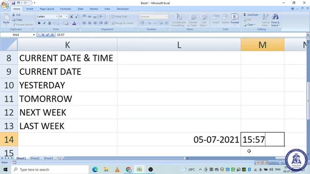Today and Now Function in Excel (Display Current Date and Time in Excel) смотреть онлайн