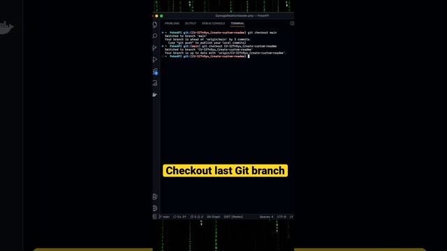 Quickly swap Git branches - checkout last used branch #git смотреть онлайн