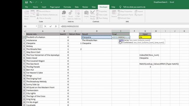 Excel DropDownlist ค้นหา ได้ смотреть онлайн