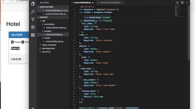 #2 Let's make a web app Hotel system in Vuejs - REST API in MongoDB, Node.js and Express.js смотреть онлайн