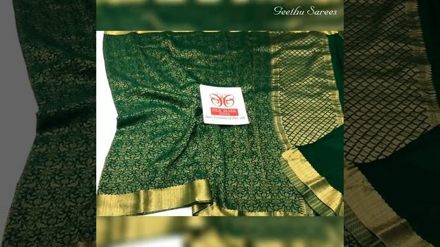 Restock On Great Demand | Exclusive Collection Of Brocade Crepe Silk Sarees Silk Mark Certified смотреть онлайн
