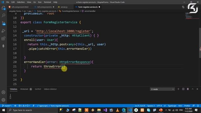#Angular10 in Telugu #45 Error Handling while receiving FORM Data in #Angular10 in Telugu смотреть онлайн