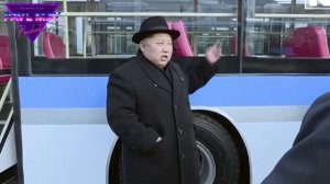 Ким Чен Ын в самолете или в автобусе, прикол с кимом)