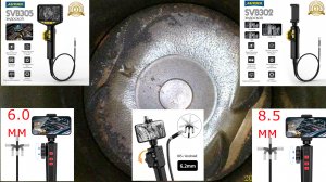 Сравнение пяти эндоскопов AUTOOL SVB305 и SVB302,WI-Fi Laopi 6 и 8.5м,F406A RALCAM !!!