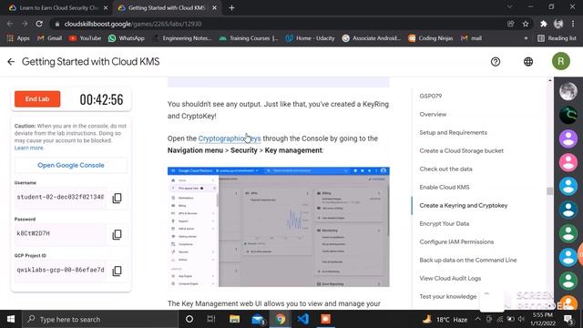 Getting Started with Cloud KMS | Qwiklabs GSP079| Learn to Earn Cloud Security Challenge смотреть онлайн