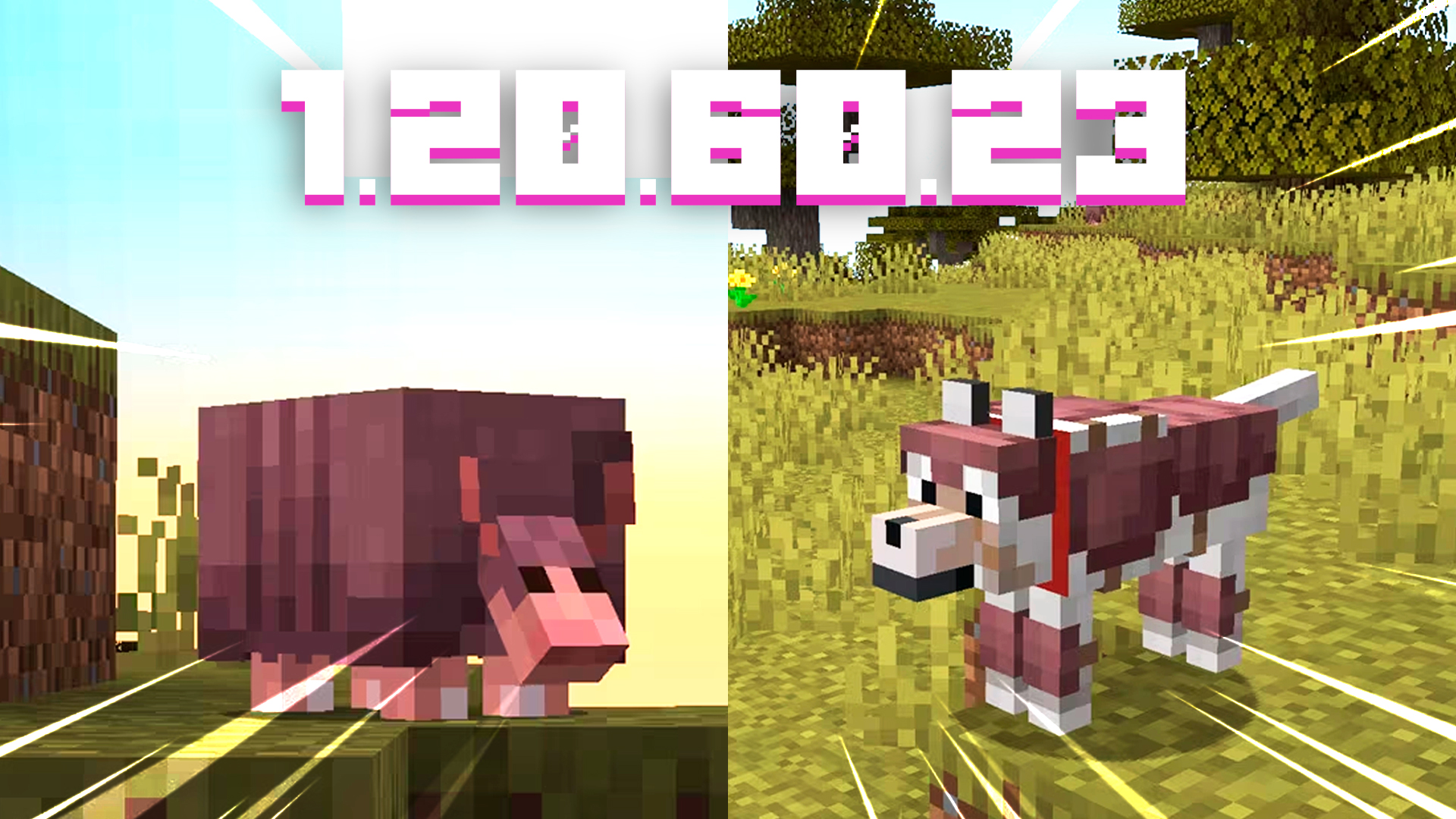 НОВАЯ БЕТА МАЙНКРАФТ ПЕ 1.20.60.23 | БРОНЕНОСЕЦ, ЩИТКИ И ВОЛЧЬЯ БРОНЯ смотреть онлайн