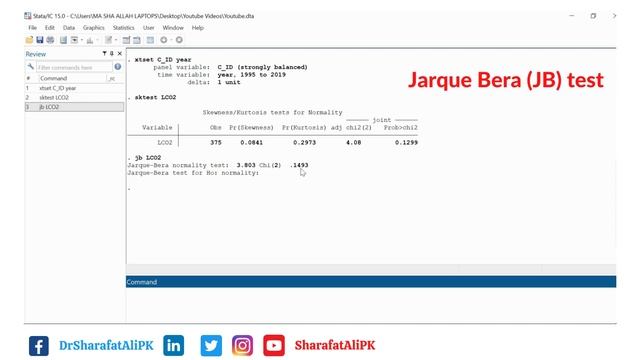 STATA2: Testing Normality of the Data in STATA смотреть онлайн
