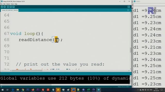 Using Sharp IR GP2Y0A51SK0F Distance Sensor with Arduino (2cm to 15cm) смотреть онлайн