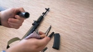 Чистка АК-74М. Начальная военная подготовка.