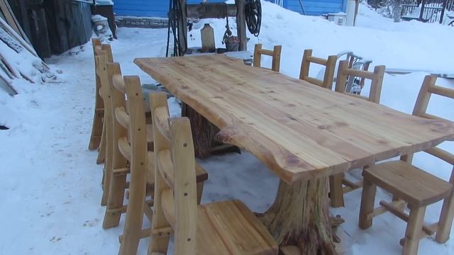 СТОЛ ИЗ ЛИСТВЕНИЦЫ смотреть онлайн