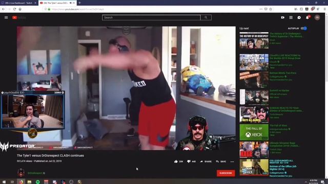 SHROUD REACTS TO " DrDisrespect vs Tyler1 CLASH Video " Who Has The Best Muscles ?! смотреть онлайн